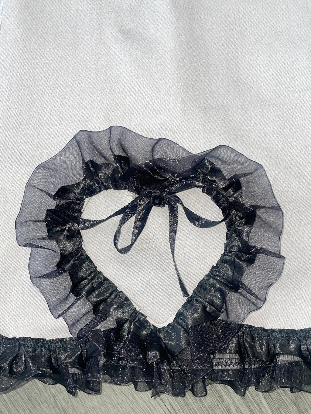 Valentines Ruffle Heart Mini Skirt