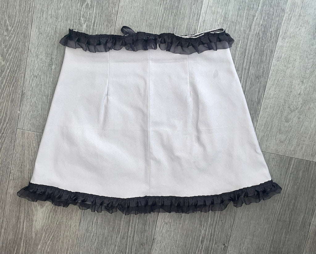 Valentines Ruffle Heart Mini Skirt
