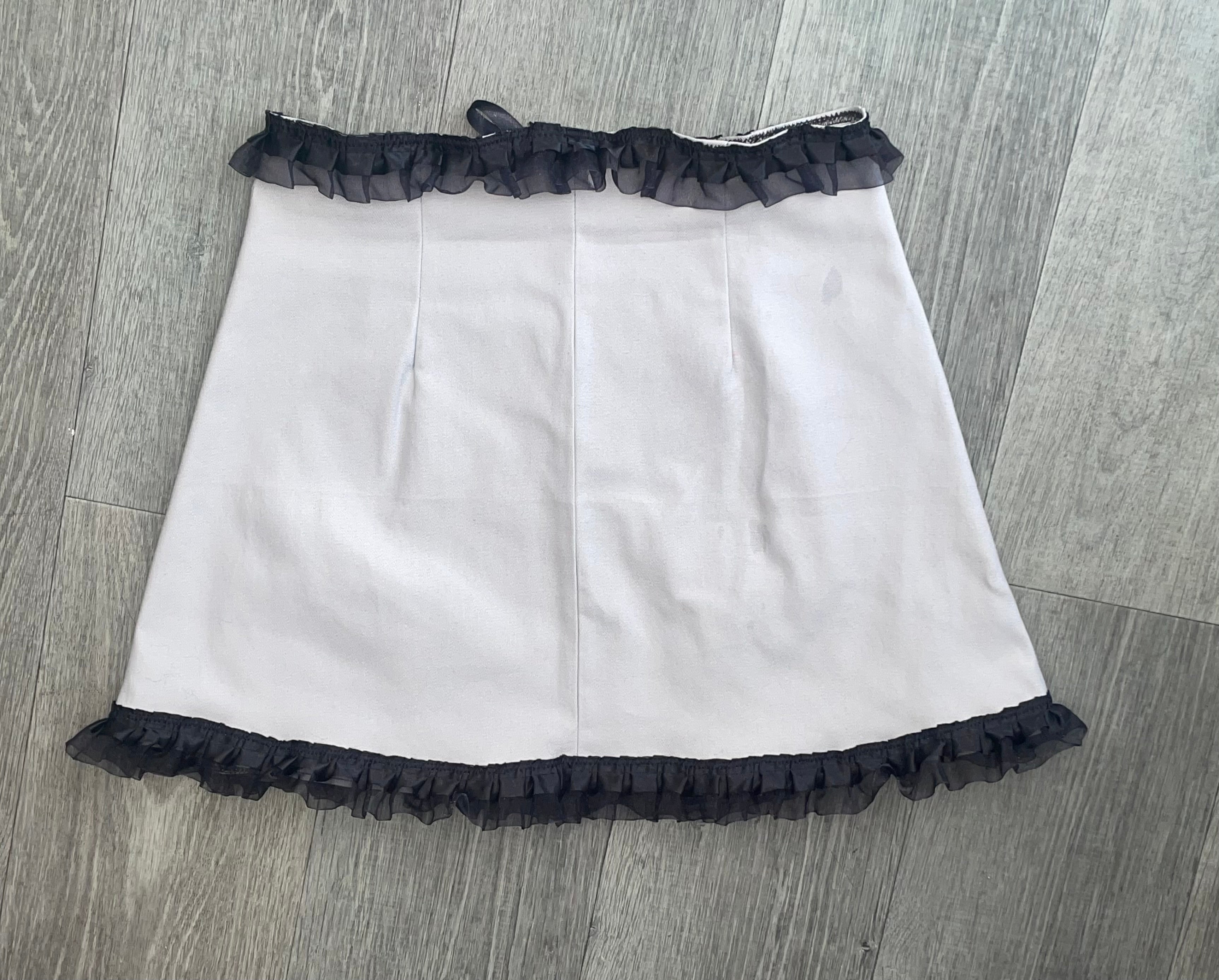 Valentines Ruffle Heart Mini Skirt